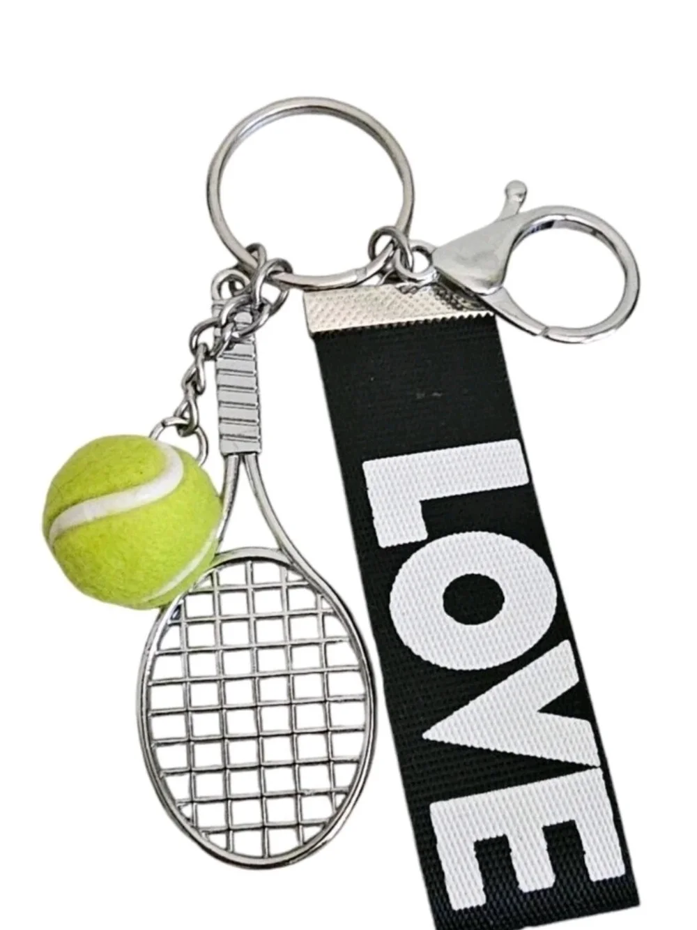 Keychain Lot of 9 Tweety Babe Tennis Rainbow Mystery Junk Drawer Vintage & New